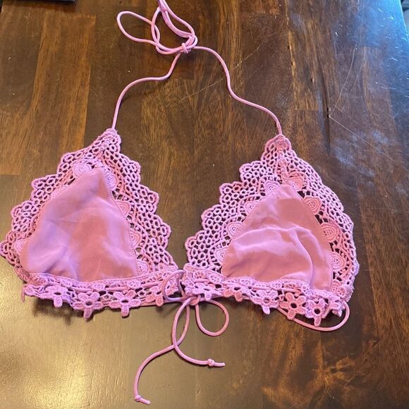 NWOT Out From Under Marilyn Crochet Trim Bra - Picture 7 of 9